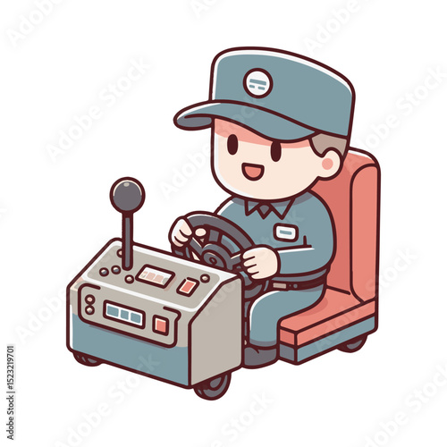 
illustration design of a driver