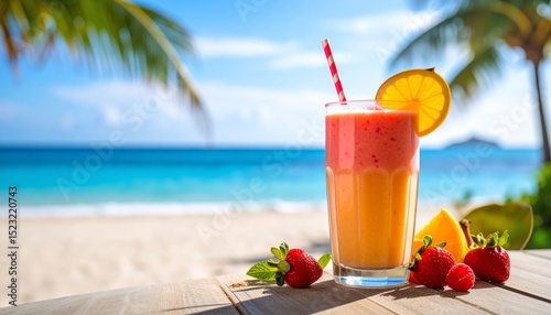 Tropical Beach Smoothie: A Refreshing Summer Treat