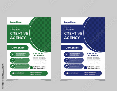Creative and Clean Business flyer Template Set..