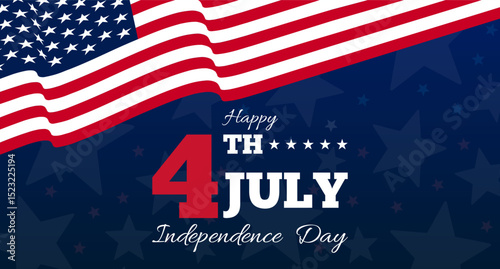 USA Independence Day banner background