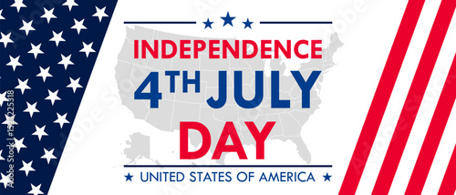 USA Independence Day banner background