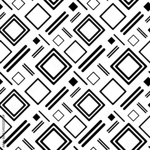 Dynamic Geometric Rhombus and Stripe Seamless Pattern