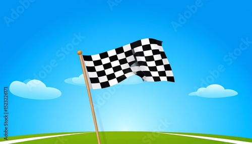 Checkered Flag Victory: A Celebration of Achievement and Triumph