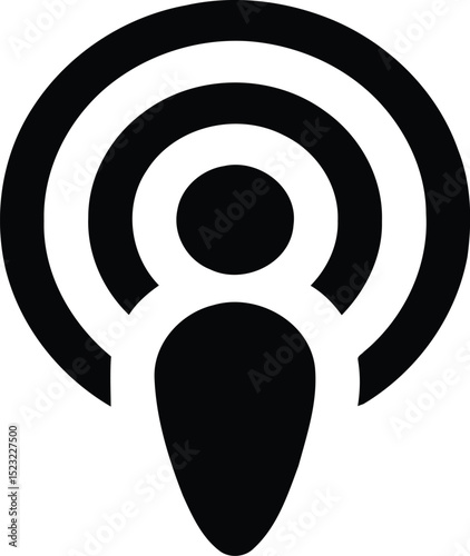 Podcast set of web icons in line style. Podcast radio linear icon collection. Containing microphone, radio, webcast, broadcast, audio, channel, video, headphones, news, and more.