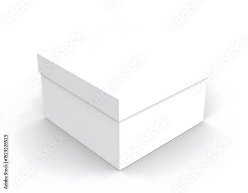 Blank white gift box