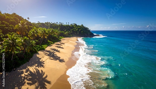 Tropical beach panorama
