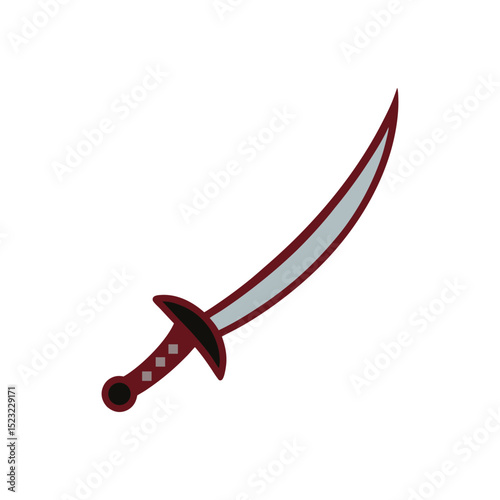 sabre vector art on white background