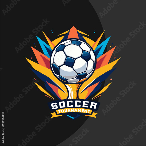 logo design template for football tournament