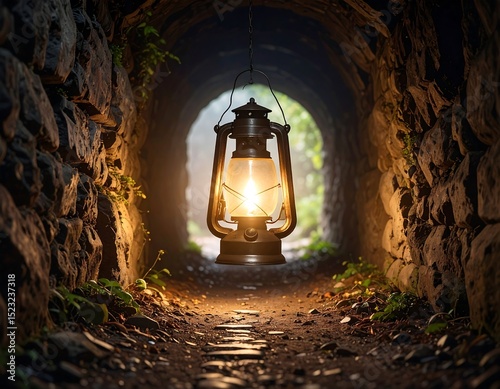 Tunnel lamp, guiding light
