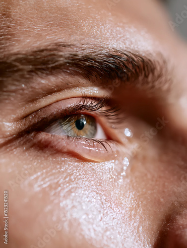 close up of eye