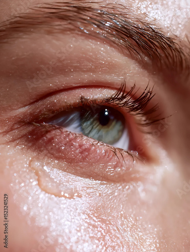 close up of eye