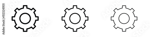 Settings icon editable. Design template vector