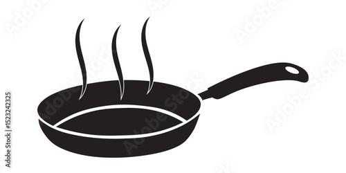 frying pan silhouette illustration