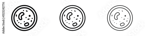 Microorganism icon editable. Design template vector