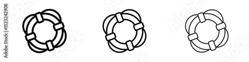 Life buoy icon editable. Design template vector