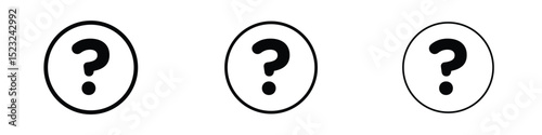 Interrogation icon editable. Design template vector