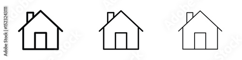 Home icon editable. Design template vector