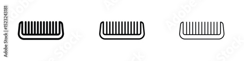 Hair brush icon editable. Design template vector
