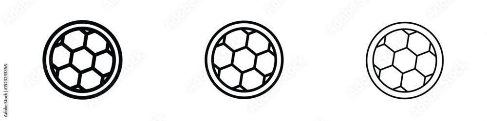 Fototapeta premium Football icon editable. Design template vector