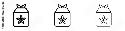 Furoshiki icon editable. Design template vector