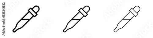Eye dropper icon editable. Design template vector