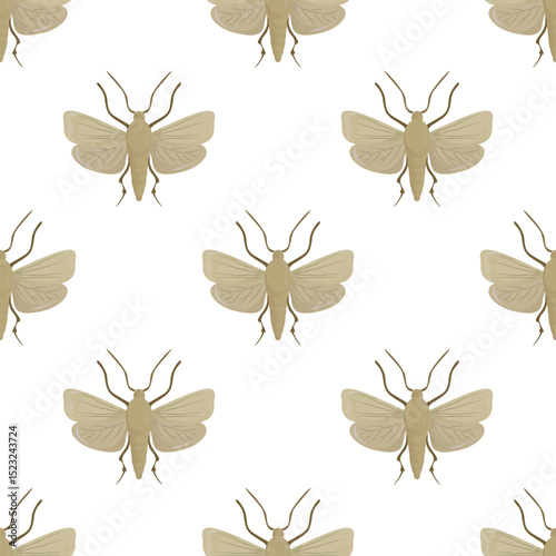 Mole seamless pattern isolated on white