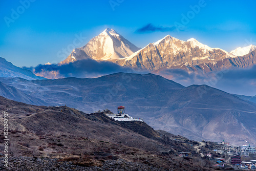 mountain landscape in the himalayas