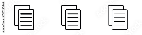 Copy icon editable. Design template vector