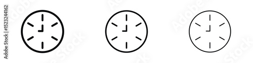 Clock nine icon editable. Design template vector