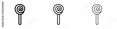 Candy icon editable. Design template vector