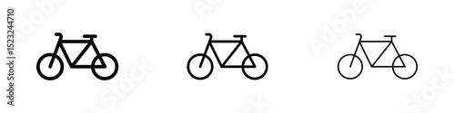 Biking icon editable. Design template vector