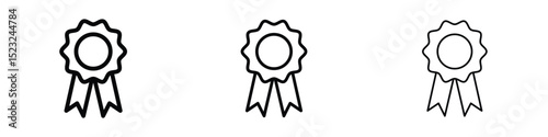 Badge icon editable. Design template vector