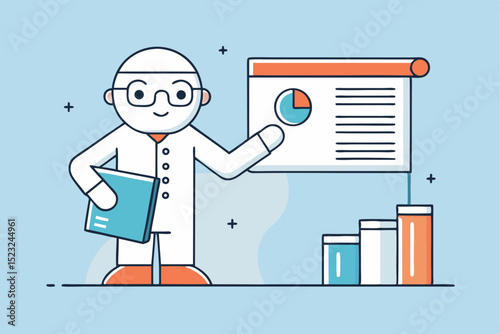 Doctor explaining with medical chart, medical education, doctor lecture, medical presentation, healthcare training, medical profession, doctor teaching, medical data, healthcare education, medical wor