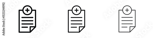 Add document icon editable. Design template vector