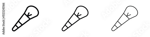 Makeup brush icon editable. Design template vector
