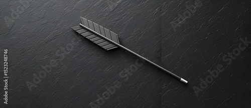 Black Arrowhead Design On Dark Background