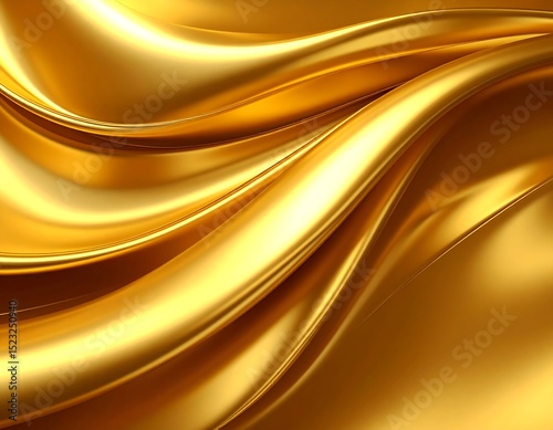 Golden fabric waves