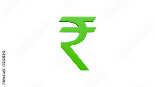 Gold rupee indian sign Rotating 3d animation. currency Rotating of the Indian rupee 4k.