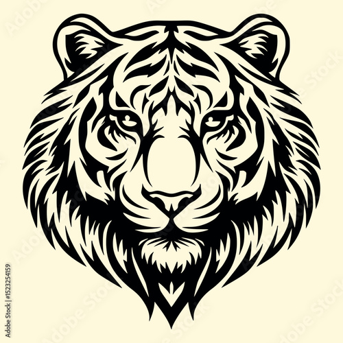 Tiger Head Logo Icon Vector Illustration