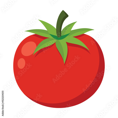 red tomato vector illustration