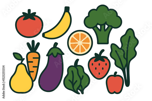 Fresh fruits and vegetables that are tasty to eat, and very delicious