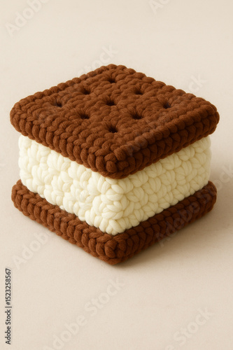 Crocheted Ice Cream Sandwich