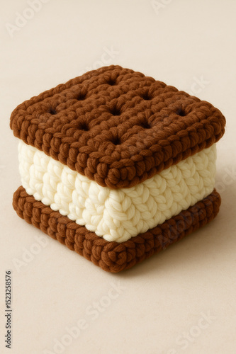 Crocheted Ice Cream Sandwich