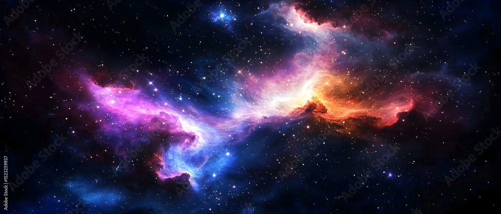 Fototapeta premium Colorful Nebula In Deep Space