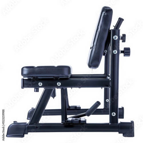 Gym equipment exercise bench isolated on white background