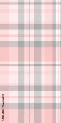 Copy space tartan plaid vector, comfortable background textile check. Neat fabric texture pattern seamless in light and white colors.