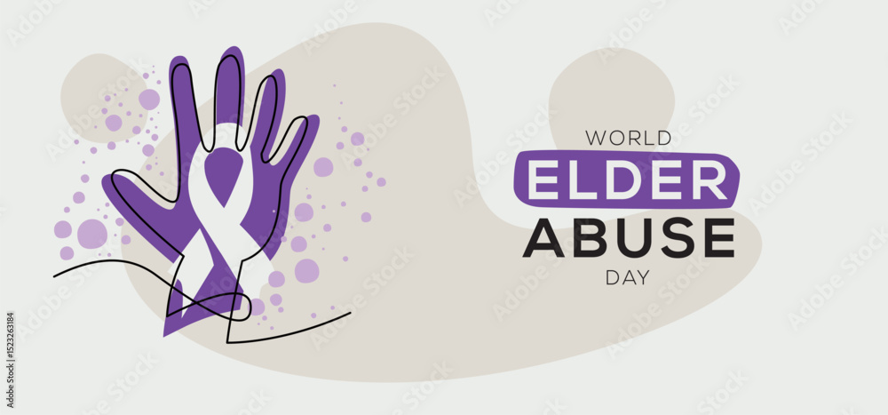 Fototapeta premium World Elder Abuse Awareness Day, held on 15 June.