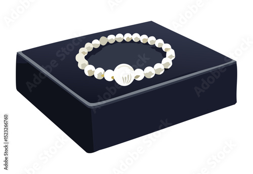 Pearl Bracelet White Shell Box