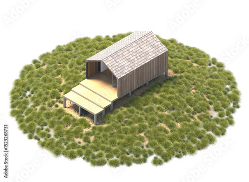 Fototapeta Naklejka Na Ścianę i Meble -  house on the grass