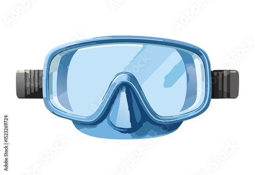 Light Dark Blue Underwater Mask